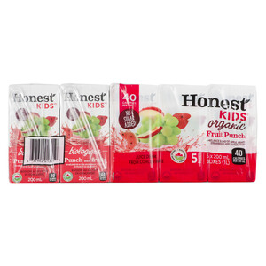 Honest Kids Juice Fruit Punch 5 x 200 ml Voil Online Groceries