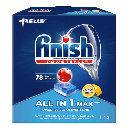 Finish Detergent Dish Cleaning Lemon Scent 78 Tabs