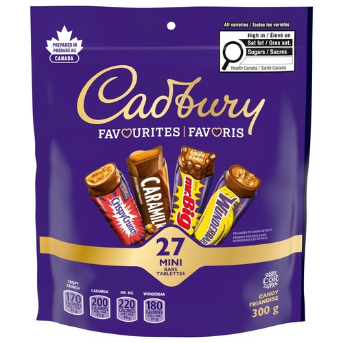 Cadbury Favourites Chocolate Bars 27 Count 300 g