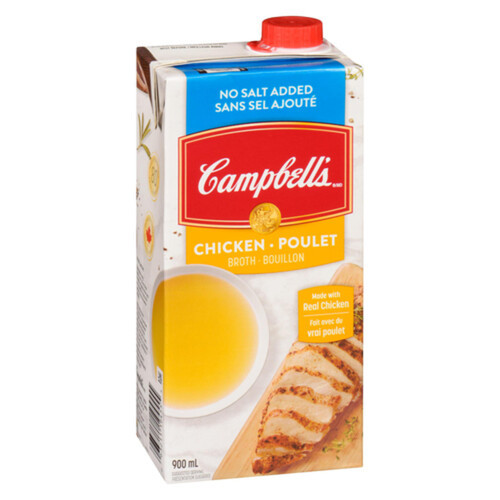 Campbell's Broth No Salt Added Chicken 900 ml