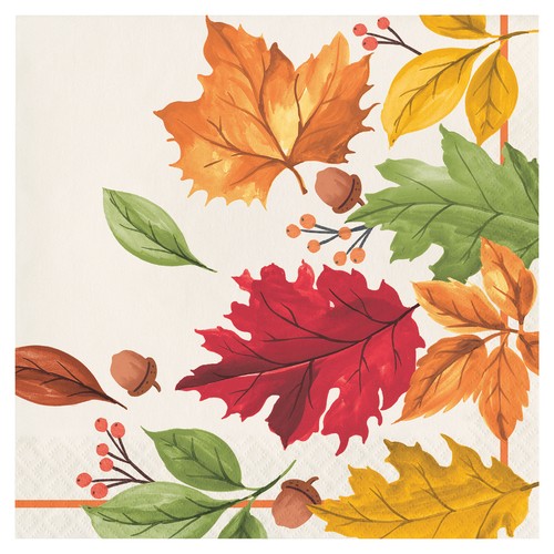 Creative Converting Lunch Napkins Fall Leaves 16 Count