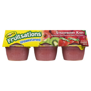 Mott's Fruitsations Apple Fruit Snack Unsweetened Strawberry And Kiwi 6 x 111 g