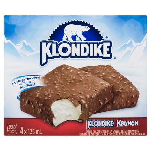 Klondike Krunch Ice Cream Bar 4 x 125 ml