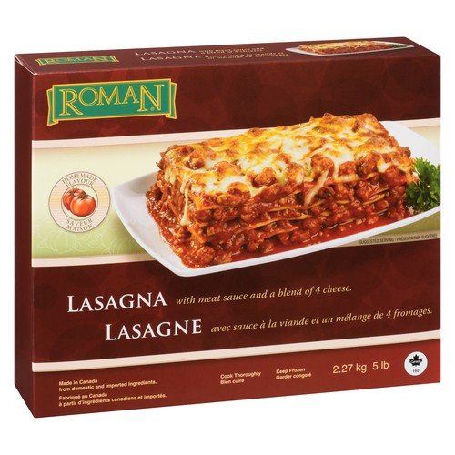 Roman Frozen 4 Cheese Blend Lasagna 2.27 kg
