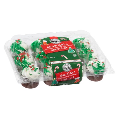 Two-Bite Christmas Cupcakes Chocolate 284 g