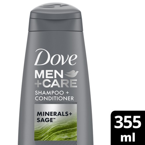 Dove Men+Care Shampoo+Conditioner Minerals+Sage 355 ml