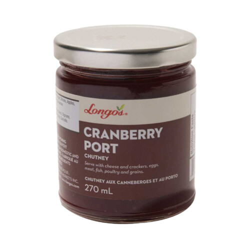 Longo's Chutney Cranberry Port 250 ml