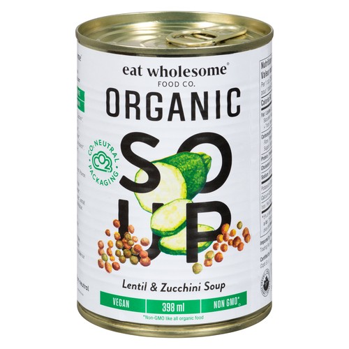 Eat Wholesome Organic Canned Soup Lentil & Zucchini 398 ml