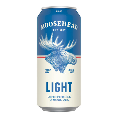 Moosehead Light Beer 4% Alcohol 473 ml (can)