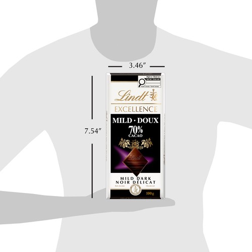 Lindt Excellent Chocolate Bar Mild Dark 70% Cacao 100 g