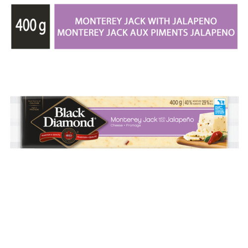 Black Diamond Monterey Jack Cheese With Jalapeno 400 g