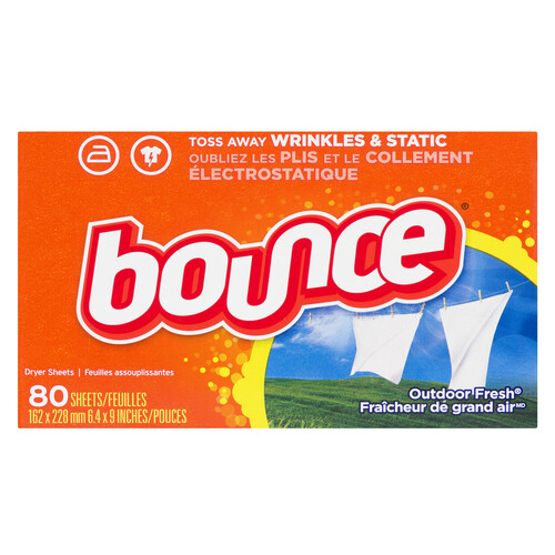 Bounce Fabric Softener Outdoor Fresh 80 Sheets