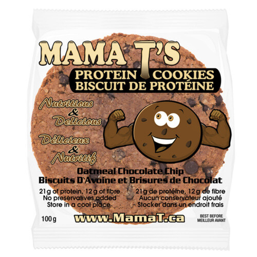 Mama T Oatmeal Chocolate Chip Protein Cookie 100 g