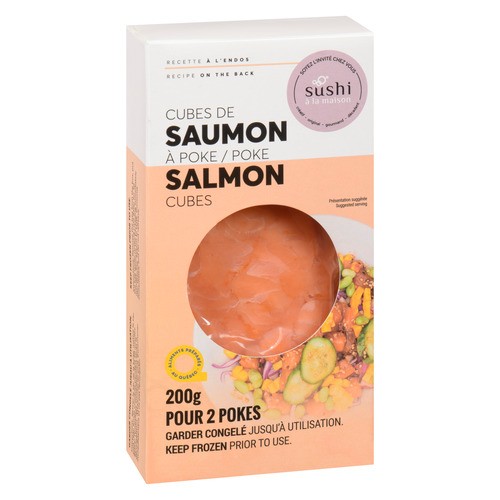 Sushi à la maison Frozen Poke Salmon Cubes 200 g