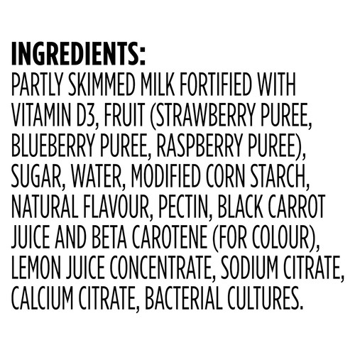 Yoplait Yop Smoothie Drinkable Yogurt Berry 200 ml