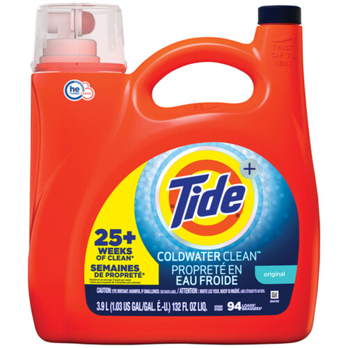 Tide Liquid Laundry Detergents Original Cold Water 3.9 L