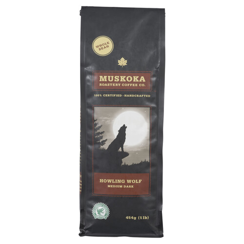 Muskoka Roastery Whole Bean Coffee Howling Wolf 454 g