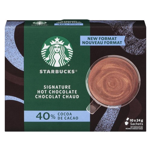 Starbucks Hot Chocolate Mix 40% Cocoa 10 Pack 240 g
