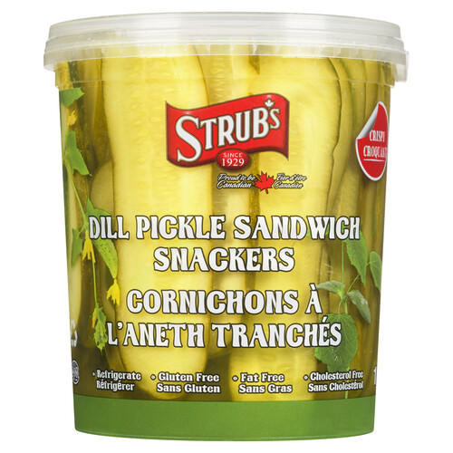 Strub's Pickles Dill Sandwich Snackers 1 L
