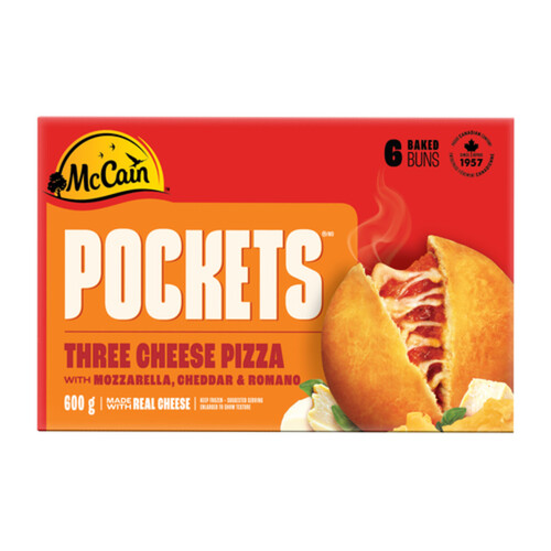 McCain Pizza Pockets Three Cheese 6 x 100g