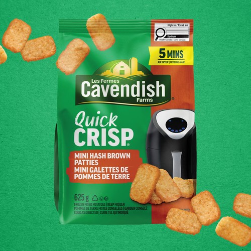Cavendish Farms Quick Crisp Mini Hash Brown Patties 625 g