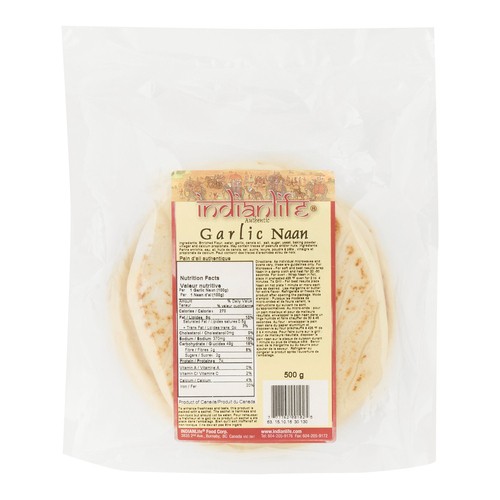 Indianlife Garlic Naan Bread 500 g
