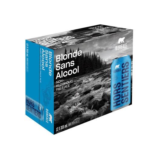 Boreale Non Alcoholic Beer Hors Sentier Blonde 12 x 355 ml (cans)