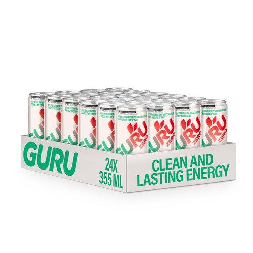 Guru Energy Drink Strawberry Watermelon 24 x 355 ml (cans)