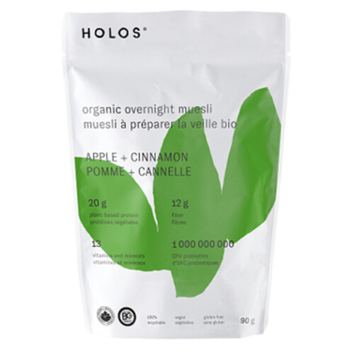 Holos Organic Breakfast Muesli Apple Cinnamon 90 g