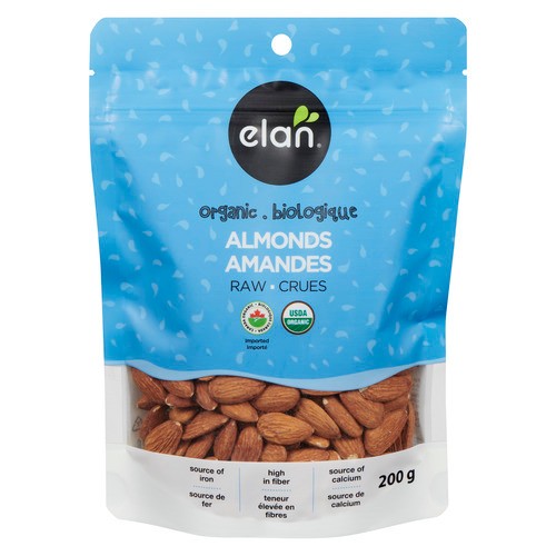 Elan Organic Almonds Raw 200 g