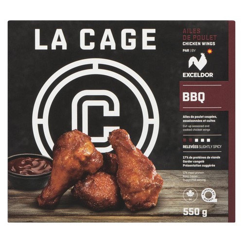 La Cage Frozen Chicken Wings BBQ 550 g