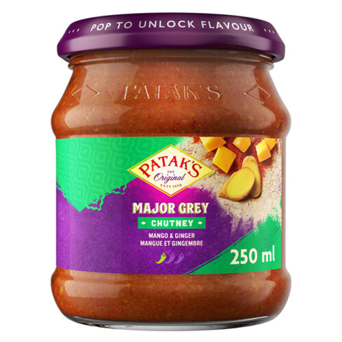 Patak's Original Major Grey Chutney Mango & Ginger 250 ml