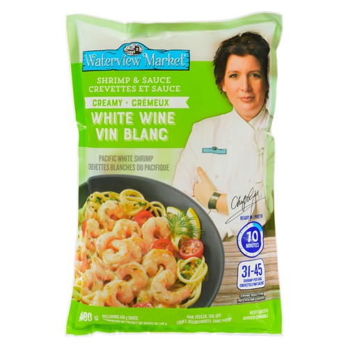 Waterview Market Frozen Creamy Whit Wine Chef Lynn Shrimp & Sauce 480 g