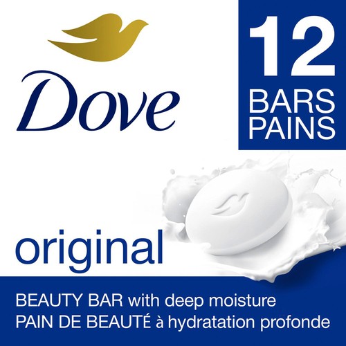 Dove Beauty Bar Gentle Skin Cleanser Original Moisturizing For Skin Care 12 x 106 g
