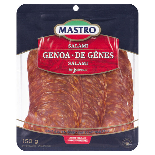Mastro Hot Genoa Salami Sliced Meat 150 g