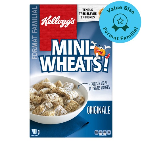 Kellogg's Family Size Mini Wheats Frosted Cereal Original 700 g