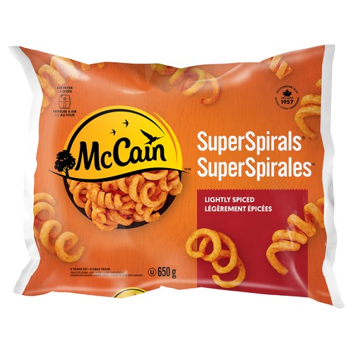 McCain Frozen Super Spirals Curly Fries 650 g