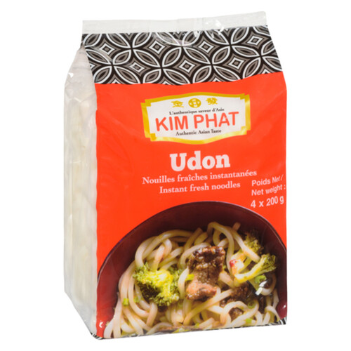Kim Phat Instant Fresh Udon Noodles 4 x 200 g