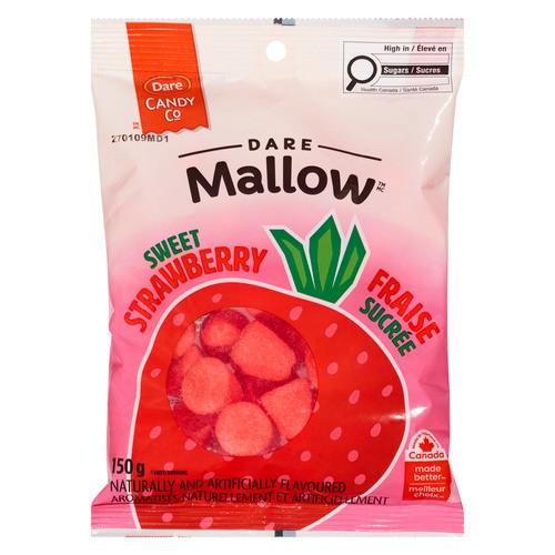Dare Mallow Candy Sweet Strawberry 150 g