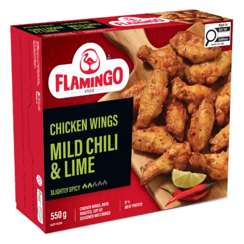 Flamingo Frozen Chicken Wings Chili Lime 550 g