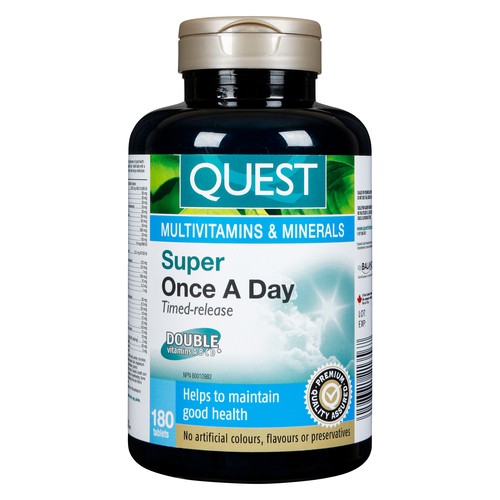 Quest Multivitamins & Minerals Super Once A Day Tablets 180 Count