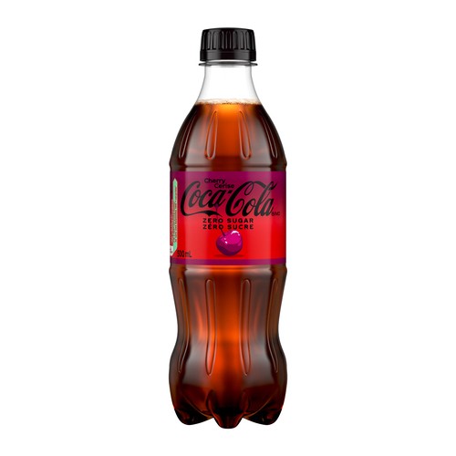 Coca-Cola Zero Sugar Soft Drink Cherry 500 ml (bottle)