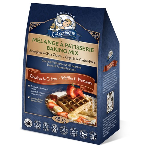 Cuisine L'Angelique Organic Gluten-Free Waffle & Pancakes Mix 455 g