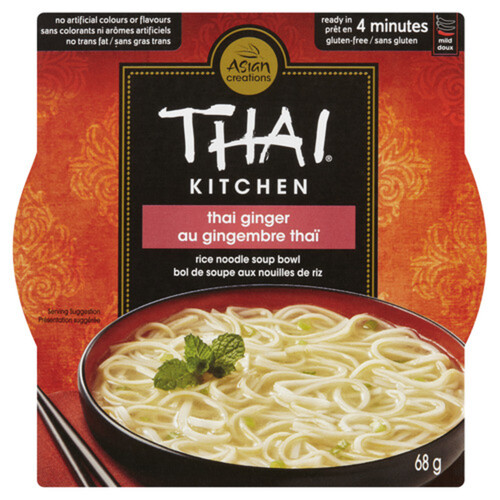 Thai Kitchen Gluten-Free Rice Noodle Soup Bowl Thai Ginger 68 g