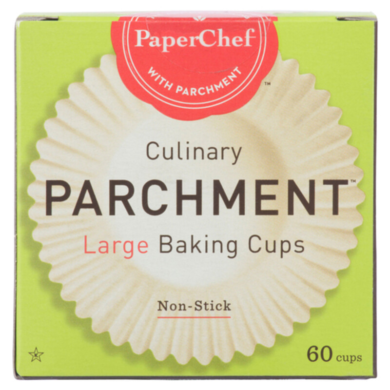 PaperChef Parchment Non Stick Baking Cups Large 60 Pack Voilà Online Groceries & Offers