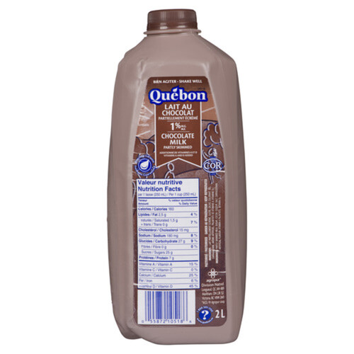 Quebon 1% Chocolate Milk 2 L