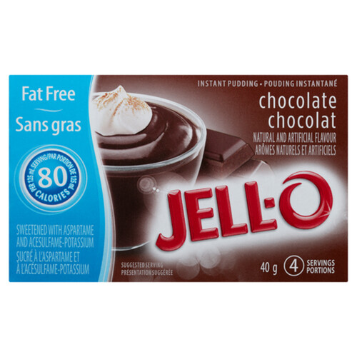 Jell-O Fat Free Instant Pudding Mix Chocolate 40 g