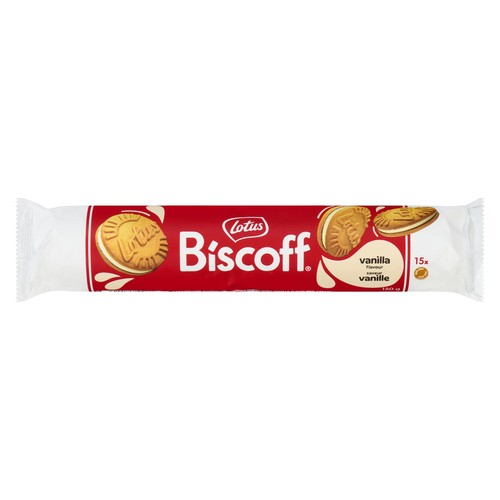 Lotus Biscoff Sandwich Cookies Vanilla Flavoured Cream 150 g