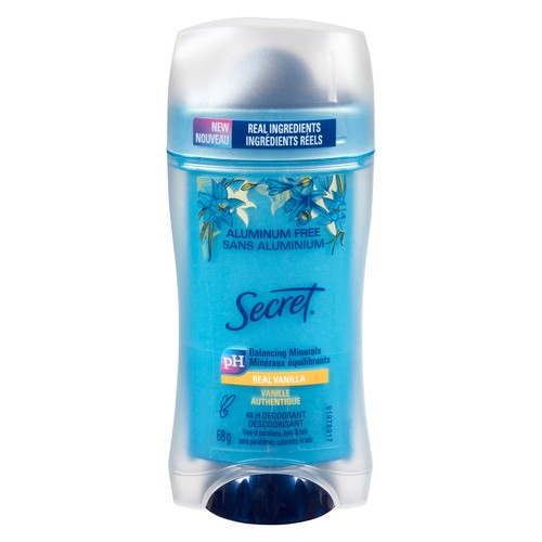 Secret Deodorant Aluminum Free Real Vanilla 68 g