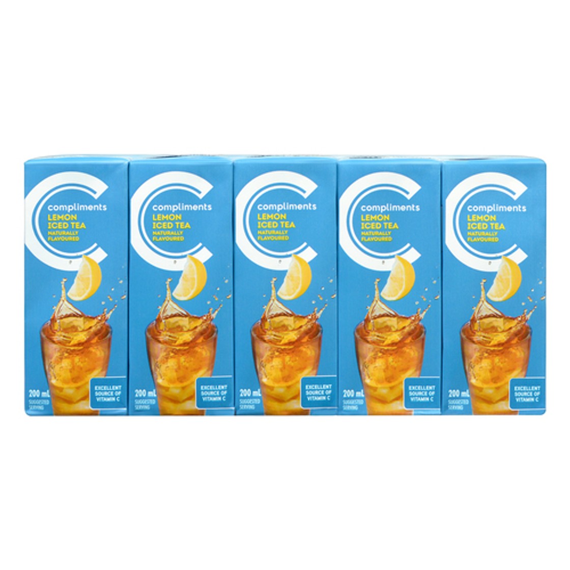 Compliments Lemon Iced Tea 10 x 200 ml - Voilà Online Groceries & Offers